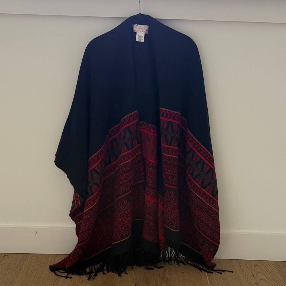 Vintage Free People Fringed Duster Jacket